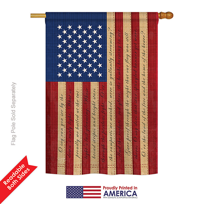 Patriotic Star Spangled Double-Sided Polyester Garden Flag