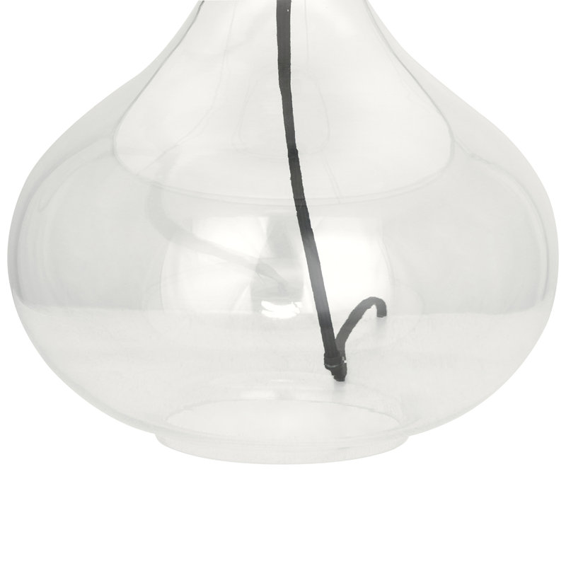 June Table Lamp, White, 30.63" H x 15.75" W x 15" D