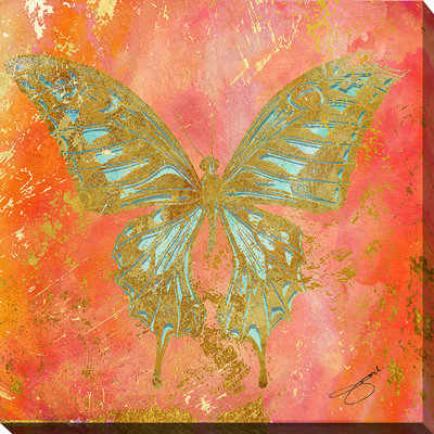 « papillon », impression sur toile
