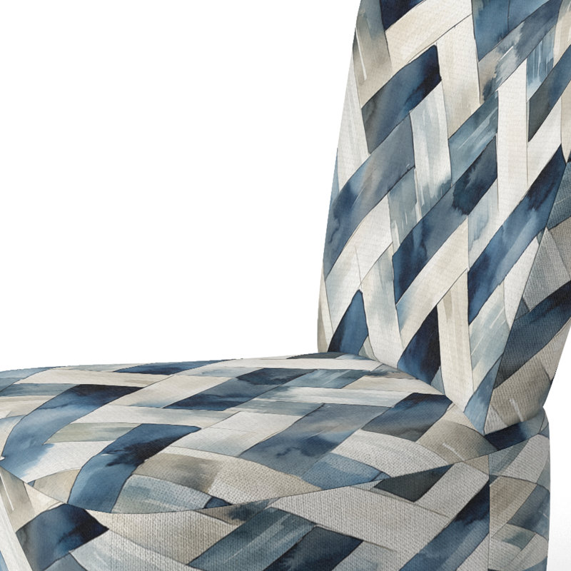 Chaise rembourrée à motifs abstraits abstraits minimalisme, Side Chair Armless