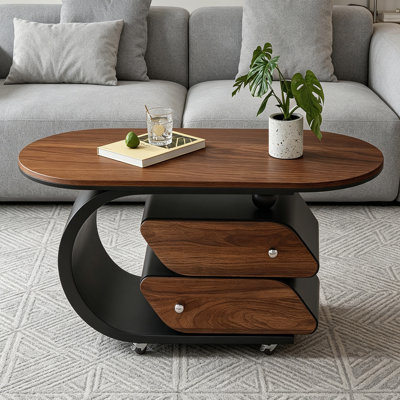 Mobile Small Apartment Storage Coffee Table