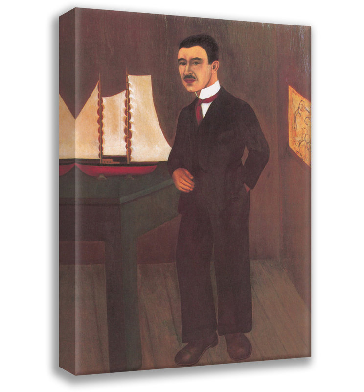 Portrait de Dr Leo Eloesser par Frida Kahlo, toile tendue avec châssis, H 24 po x l 17 po