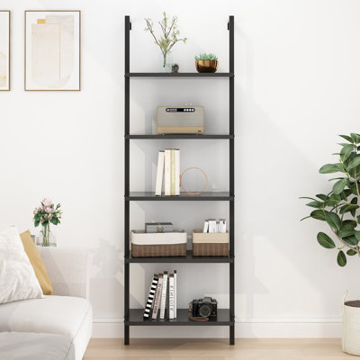 Flythe 70.9" H x 23.6" W Metal Ladder Bookcase by Trent Austin Design