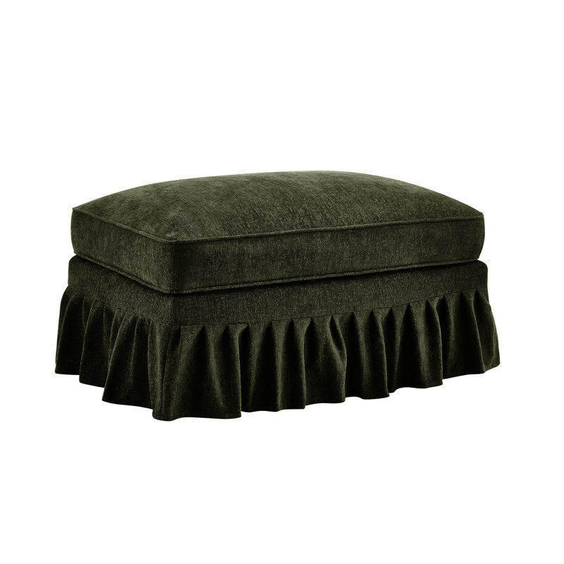 Chenille With Detachable Skirts To Bring Two Styles, Soft Comfort From Segmented Back And Foam, Unique Curved Shape, Silver - Threaded Chenille, Flexible Furniture Configurations Ruffles Pleats For