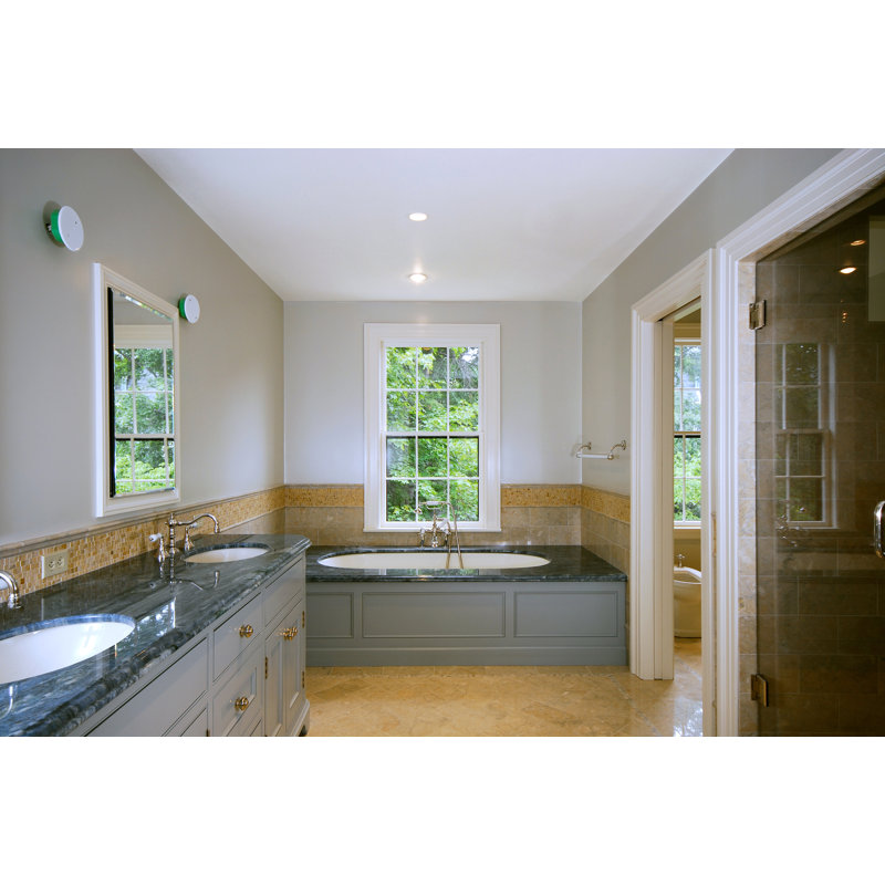 Malia 60'' L Soaking Bathtub, Bone, Satin Chrome