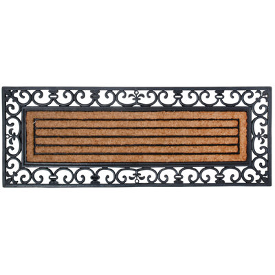 Large Rubber & Coir Doormat (120 X 45Cms)
