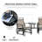 Backyard 2 Glider Chair With Coffee Table - Rocking For Garden, Porch Breathable Sling, Steel, Brown Finish Center