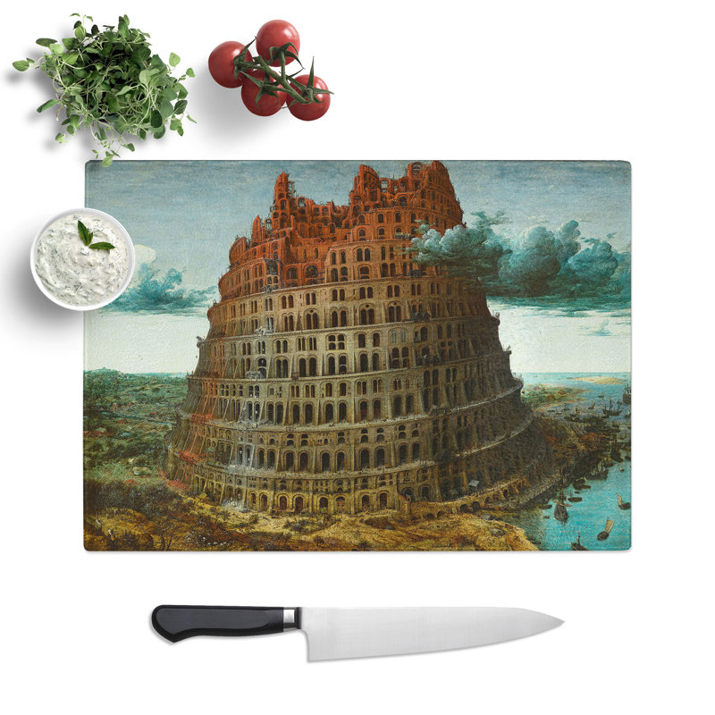 The Tower of Babel by Pieter Bruegel the Elder Chopping Board, 0.4cm H x 20cm W x 28.5cm L
