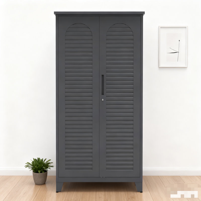 73'' Tall Metal Tool Storage Cabinet, With Ample Storage Space For Garage,warehouse,garden,office, Living Room,bathroom,utility Room ( Slate )