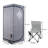 Grey Infrared Portable - Full Size Home Spa Tent With Heating Panels, Foot Pad, Controller, Foldable Chair & Reading . Simple Installation Procedure. . 28.87In Deep Quick Install Trait. 68.34In