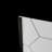Flexstone Flexstyle 60"W X 36"D X 80"H White/Gray Hexagon Shower Wall Surround With Trim (3-Piece)-106535429
