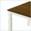 Table de salle à manger extensible de style campagne moderne en brun et beige