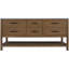 Meuble-lavabo en bois massif et brun 72 po Oakwell-798943800-798943804
