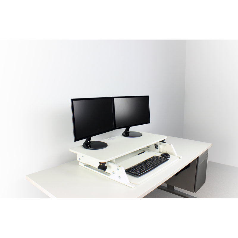 Hover Helium RightAngle Products Single Screen Desktop Mount, White