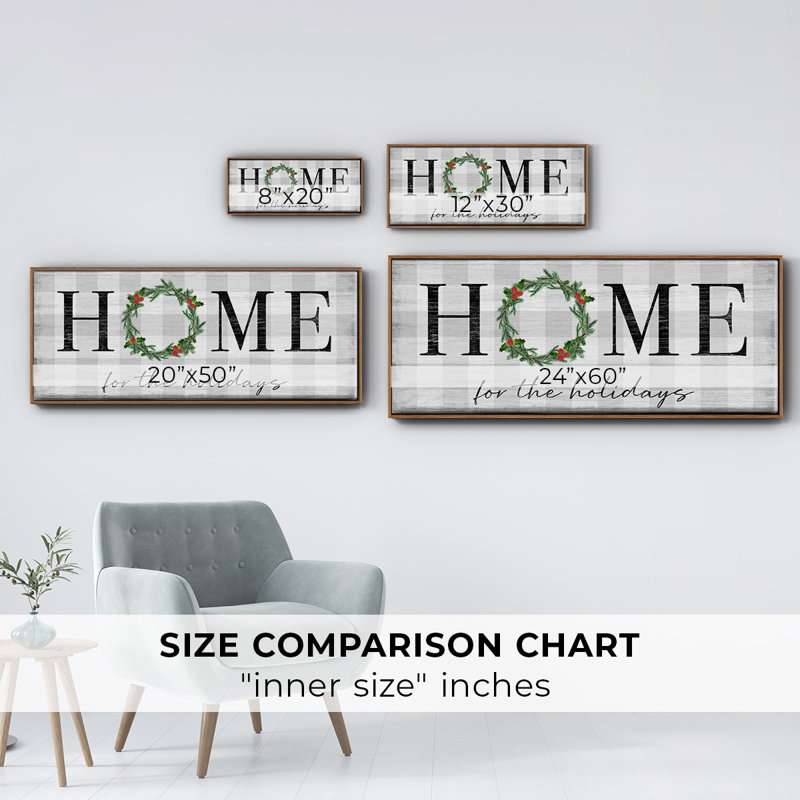 Home for the Holidays- Framed Canvas