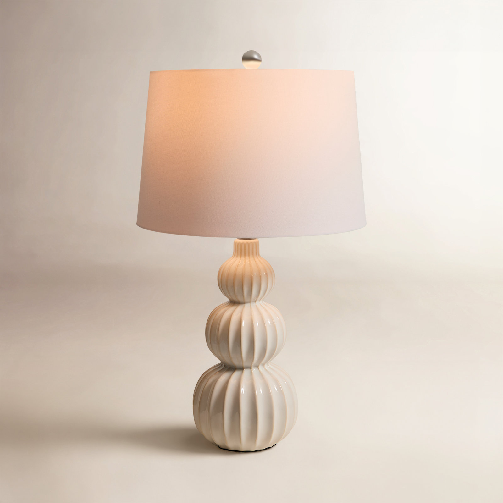 Arlinda Ceramic Table Lamp, White