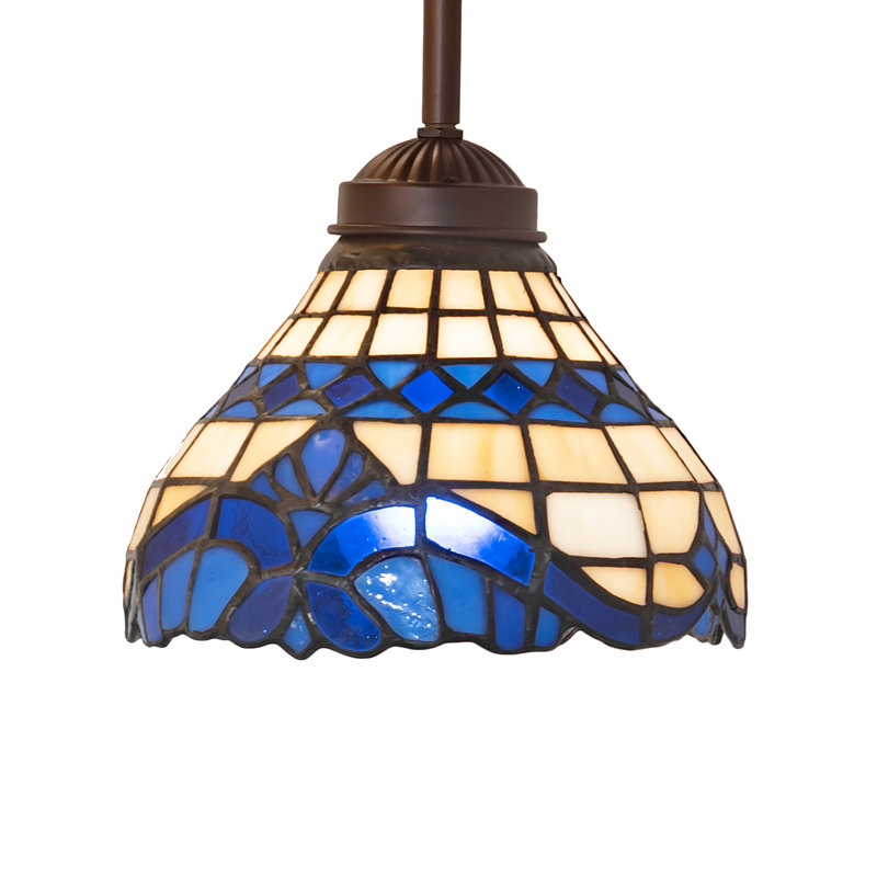 Luminaire suspendu conique à 1 lumière Ulviye