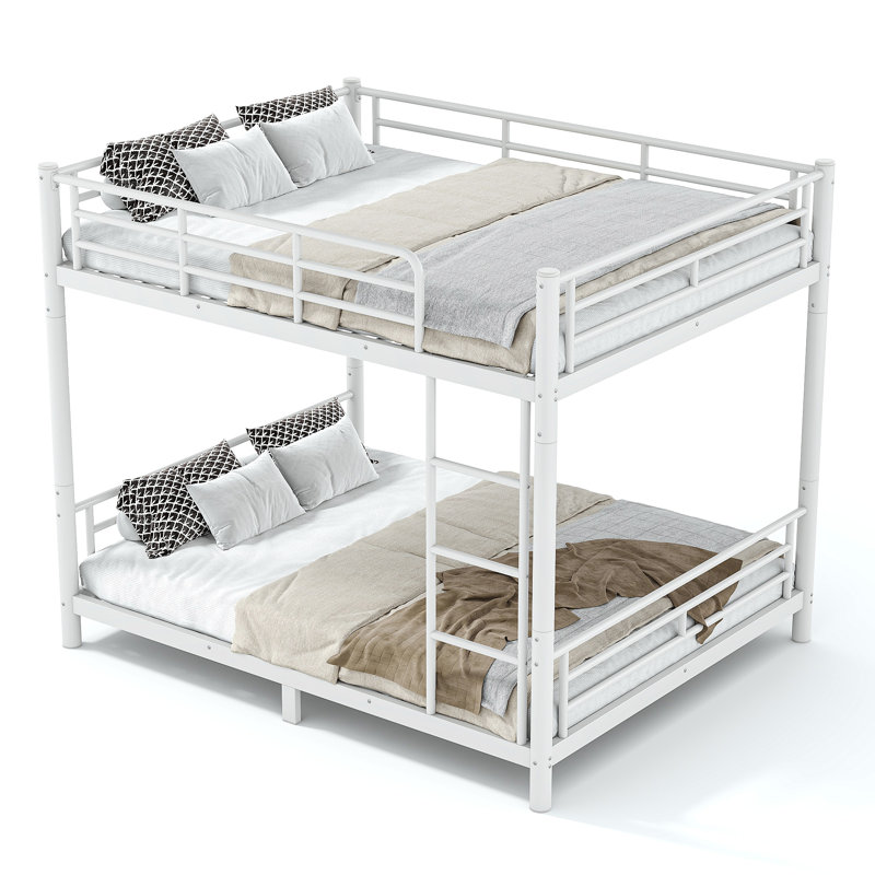 Lit superposé blanc pour enfants TwinPeak convertible en deux lits indépendants, Grand lit