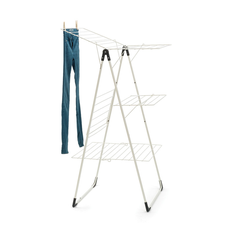 Séchoir à vêtements pliable en tour brabançon, Blanc