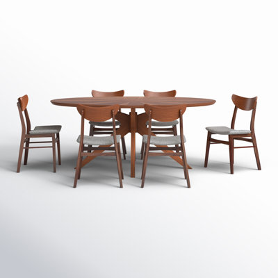 Fenway 7-Piece Walnut Finished Dining Set