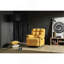 Fauteuil inclinable moderne jaune avec accoudoirs rembourrés-365896969
