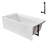 Streamline 66 in. x 34 in. Acrylic Right-Hand Drain Alcove Bathtub in Glossy White With External Drain-108366737