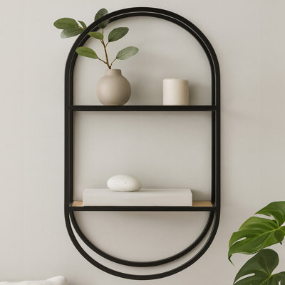 Shreya 2 Piece Oval Accent Shelf