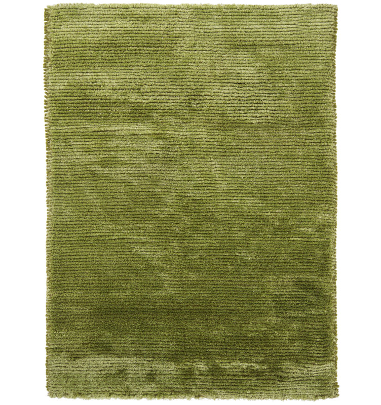 Tapis vert en laine Samons, 7 pi 9 po X 10 pi 6 po
