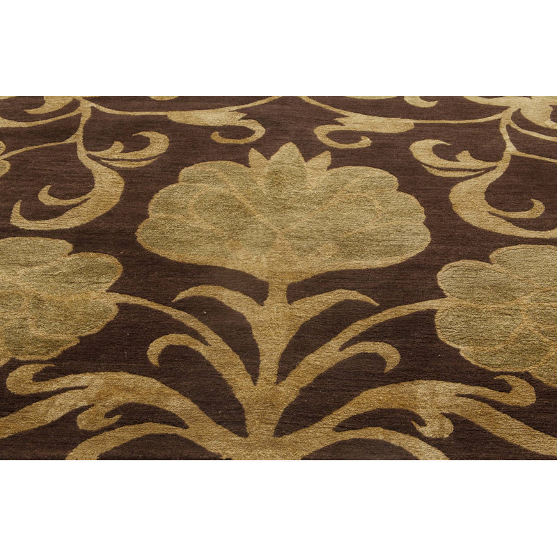 Modern One-of-a-Kind Rectangle 8'1" X 9'8" Hand Knotted Area Rug