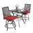 Arev Square Metal Outdoor Bar Table