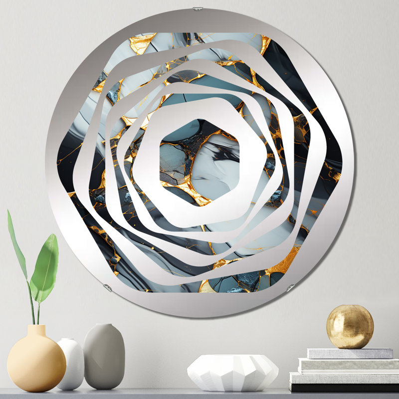 Erlingur - Miroir décoratif Amorphe, 31,4 po x 31,4 po