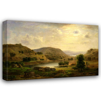 "Valley Pasture" par Robert S. Duncanson - Art sur toile tendue avec châssis