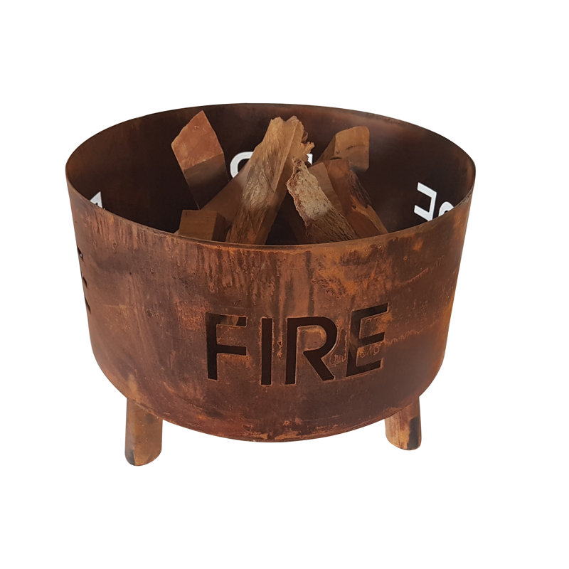 Fulla 50cm Round Steel Fire Pit Log Grate