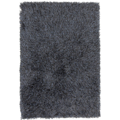 Tapis de zone noire tissé à la main Hornersville