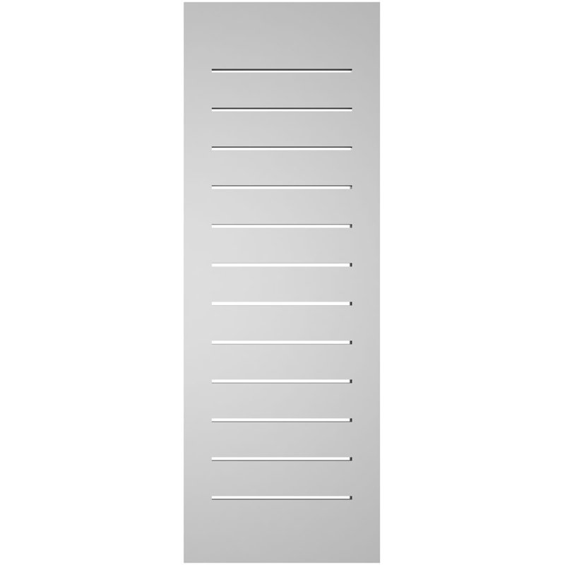 Évent à pignon fonctionnel en uréthane rectangulaire à fixation en surface, brun clair apprêté, H 40 po x l 14 po x P 2 po