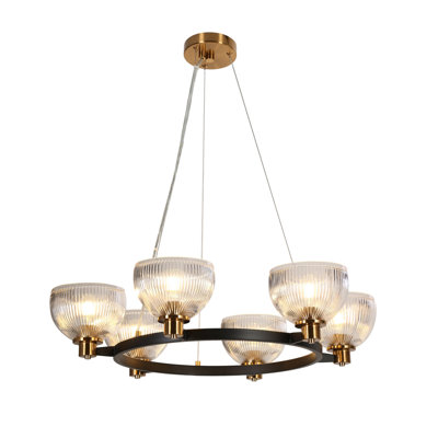 Ulah Large 30.9 Inches Width 6 - Light Dimmable Chandelier