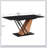 61.81 (46.46) inch Extendable Dining Table, Modern Geometric Rectangular Table with Sturdy Metal Frame and MDF base-110684876