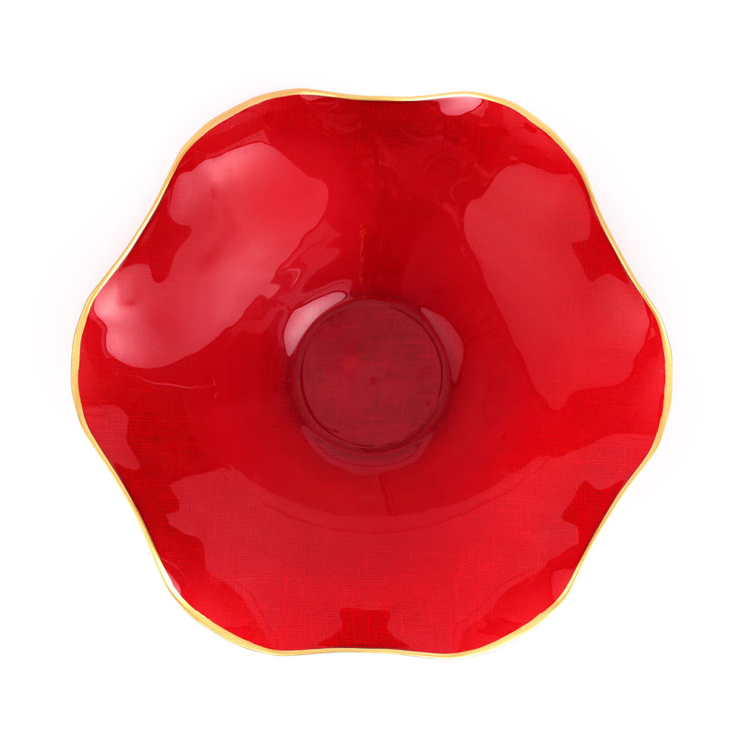 Holiday Glass Serving Bowl