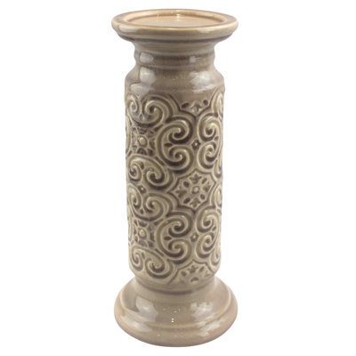 Chandelles en céramique scroll