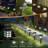 Satin Black Solar Powered Integrated LED Pathway Light Kit