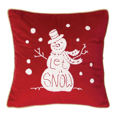 Coussin Let It Snow 18 x 18