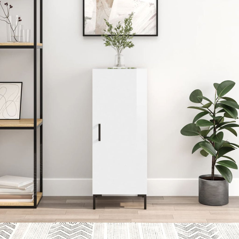 Meenakshi 34.5cm Sideboard, High gloss white