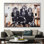 «Banksy Inspired Three Wise Monkeys Street Art Wall Decor», reproduction d'art urbaine unique