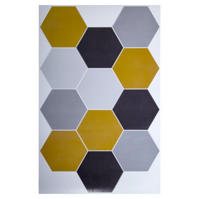 Adhésifs décoratifs hexagonaux