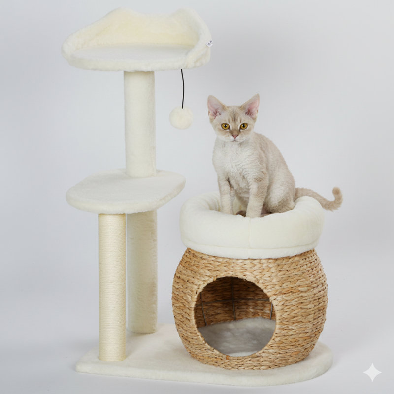 Cat Activity Tower, 31 Inches Tall, Includes Scratching Posts