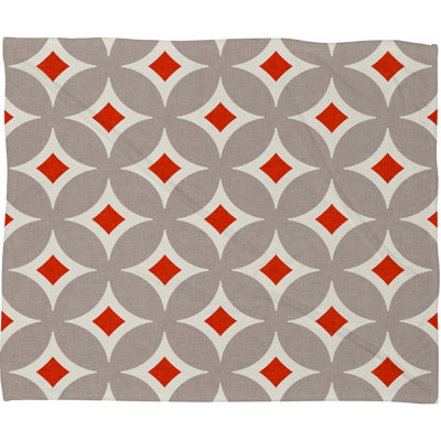 Jeté en molleton Holli Zollinger Vermillion Diamond