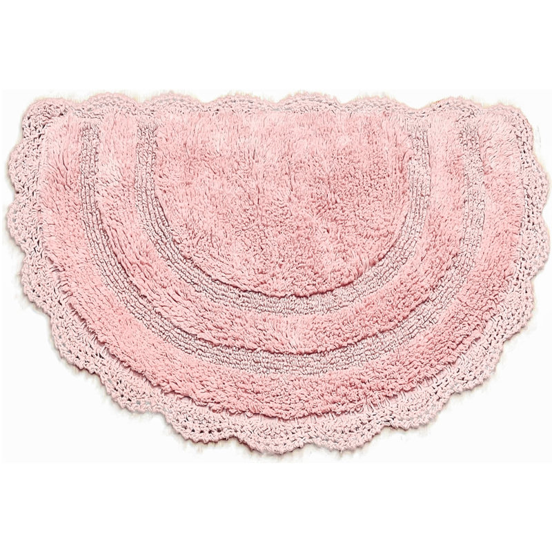 Tapis pour salle de bain Crouseville, Rose