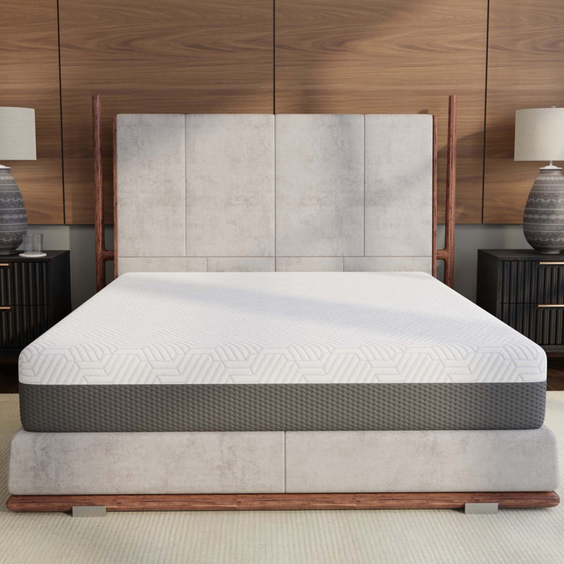 Grand matelas ferme moyen de 10 pouces avec housse de refroidissement, Grand lit