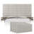 Microsuede Wall Paneling in Neutral Sand