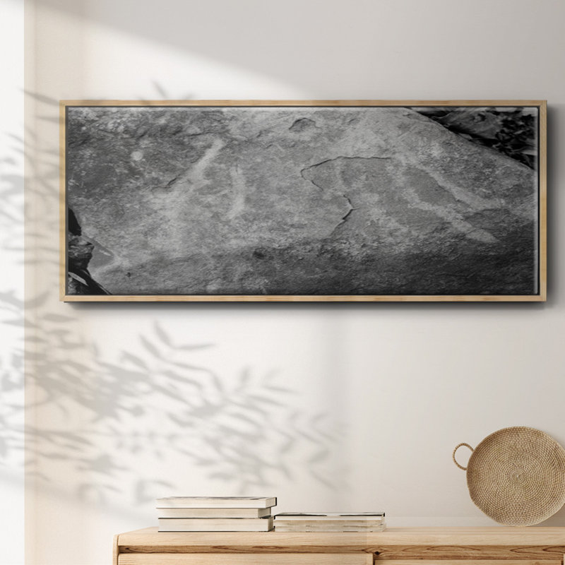 Found Textures XVII- Framed Canvas, 8" H x 20" W